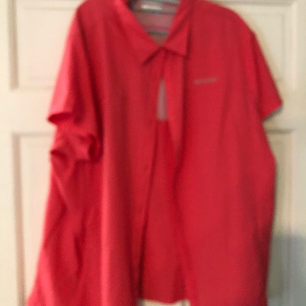 Columbia 3X Coral Omni Shade Shirt SS